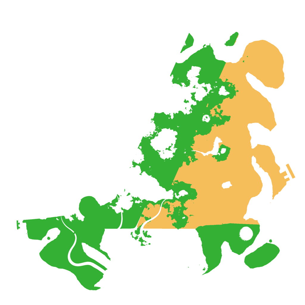 Biome Rust Map: Procedural Map, Size: 4000, Seed: 301536