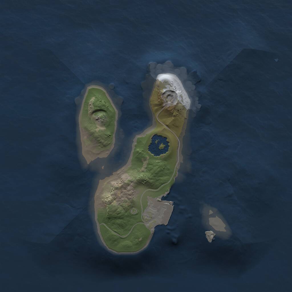 Rust Map: Procedural Map, Size: 1400, Seed: 71024615, 1 Monuments