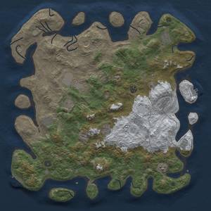 Thumbnail Rust Map: Procedural Map, Size: 4500, Seed: 34, 20 Monuments