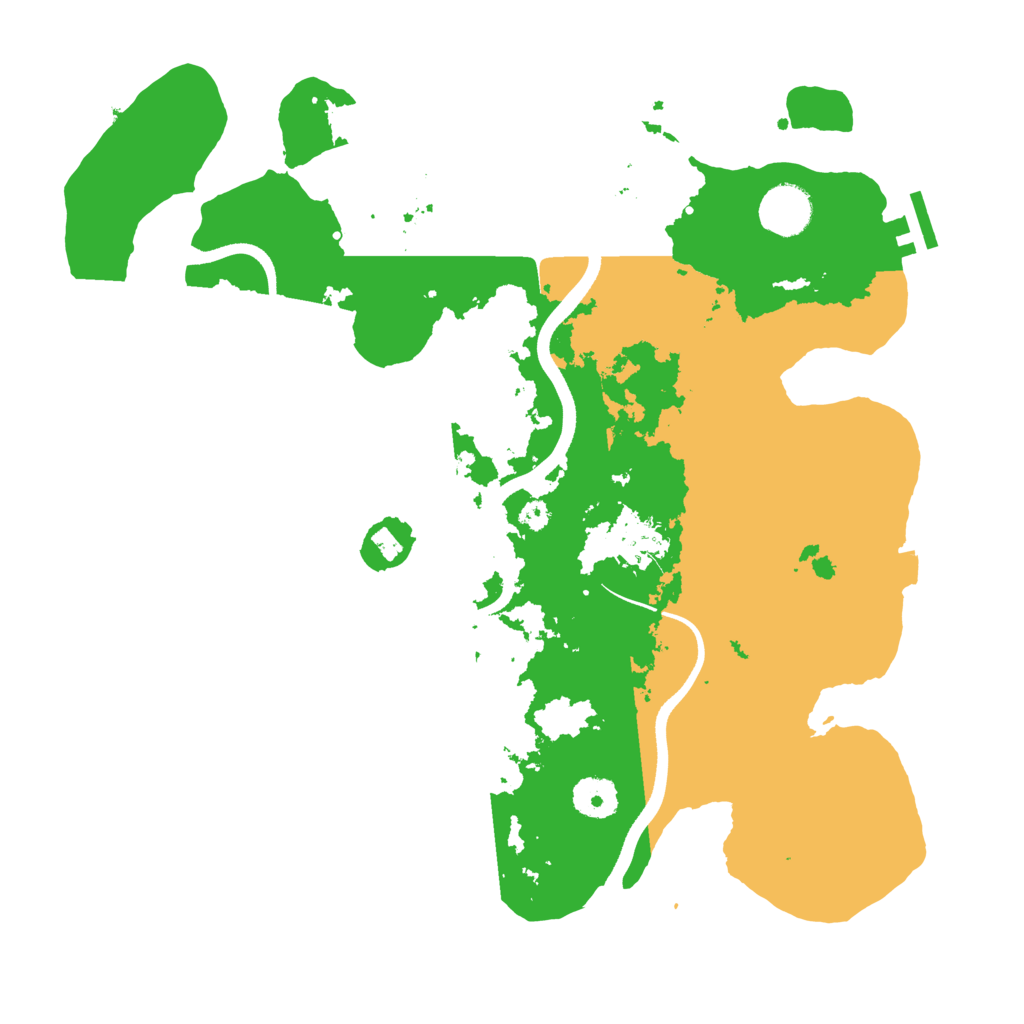 Biome Rust Map: Procedural Map, Size: 3550, Seed: 821371