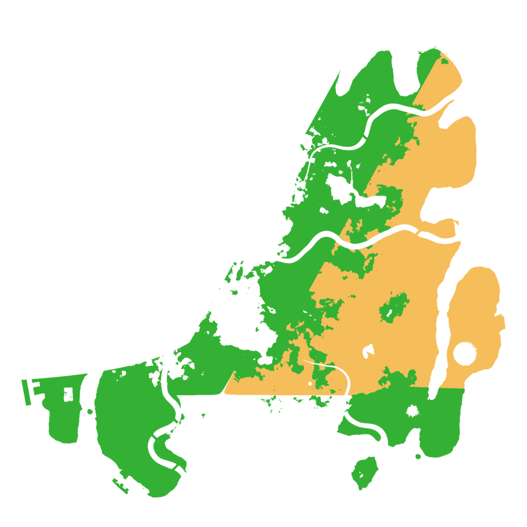 Biome Rust Map: Procedural Map, Size: 4000, Seed: 489200