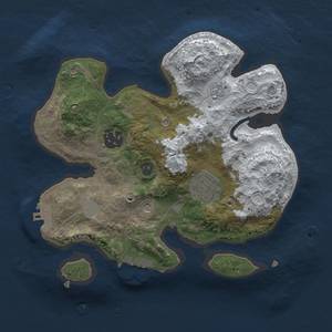 Thumbnail Rust Map: Procedural Map, Size: 2500, Seed: 1234567890, 11 Monuments