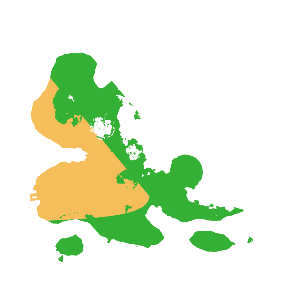 Biome Rust Map: Procedural Map, Size: 2500, Seed: 1234567890