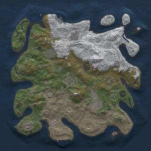 Thumbnail Rust Map: Procedural Map, Size: 3500, Seed: 163, 18 Monuments