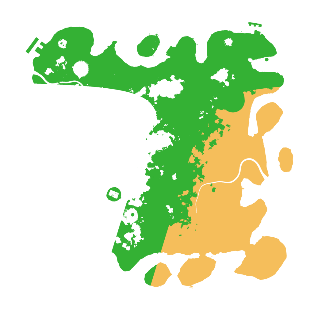 Biome Rust Map: Procedural Map, Size: 3550, Seed: 108853