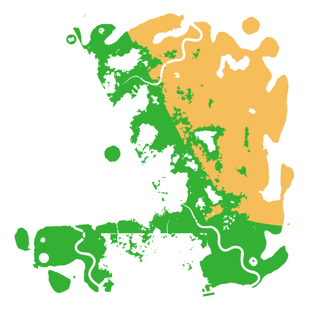 Biome Rust Map: Procedural Map, Size: 5500, Seed: 12150404
