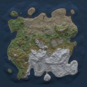 Thumbnail Rust Map: Procedural Map, Size: 3500, Seed: 50000, 15 Monuments