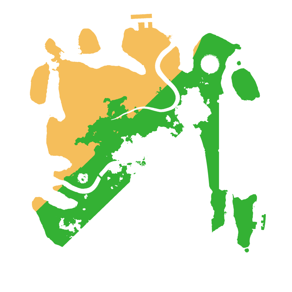 Biome Rust Map: Procedural Map, Size: 2800, Seed: 109253774