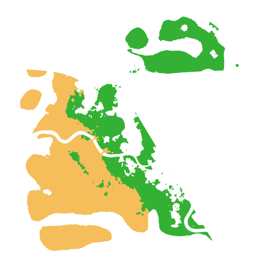 Biome Rust Map: Procedural Map, Size: 3500, Seed: 736528423