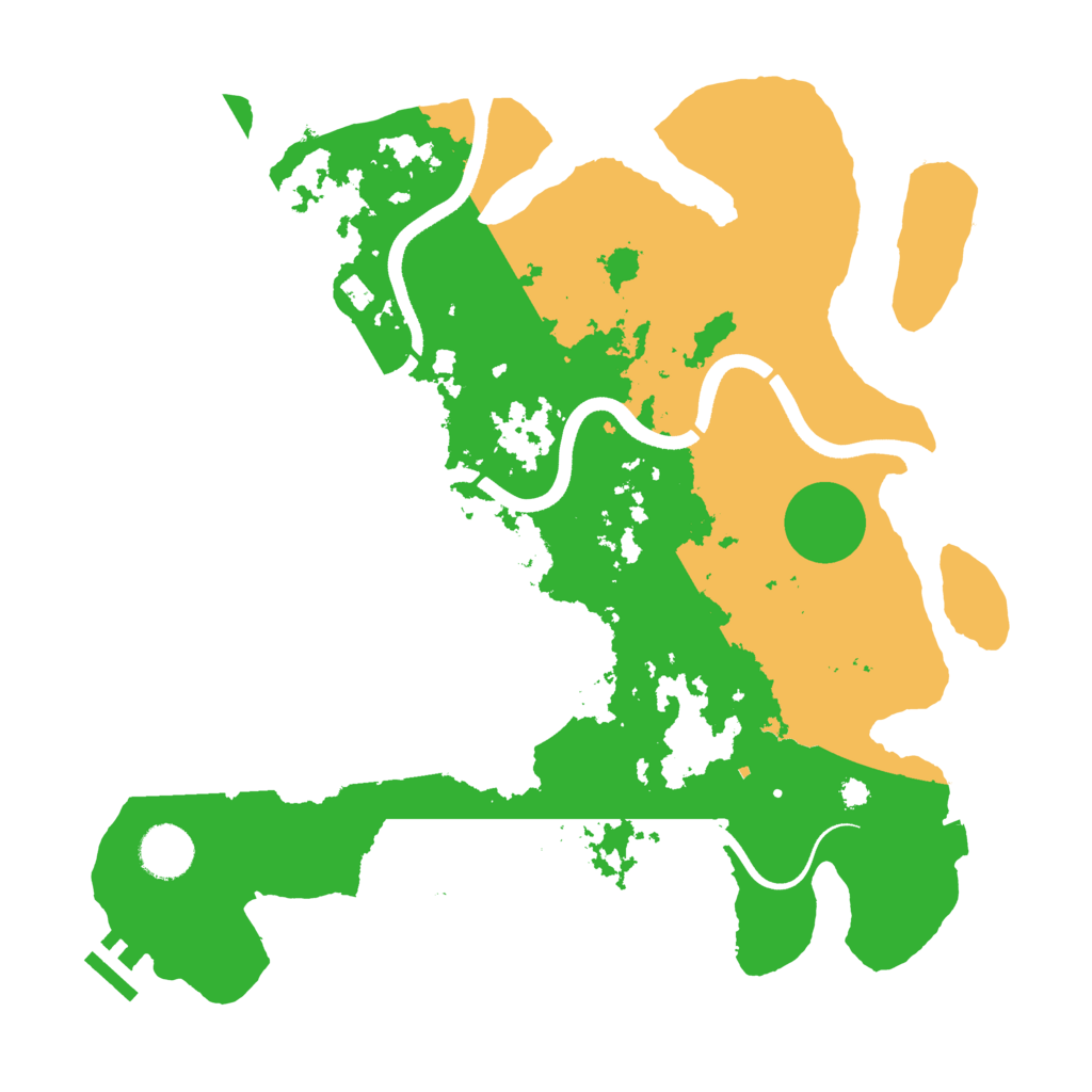 Biome Rust Map: Procedural Map, Size: 3550, Seed: 67989