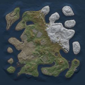 Thumbnail Rust Map: Procedural Map, Size: 3800, Seed: 123, 17 Monuments