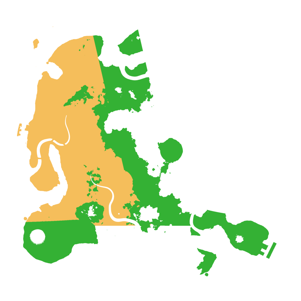Biome Rust Map: Procedural Map, Size: 3550, Seed: 393923