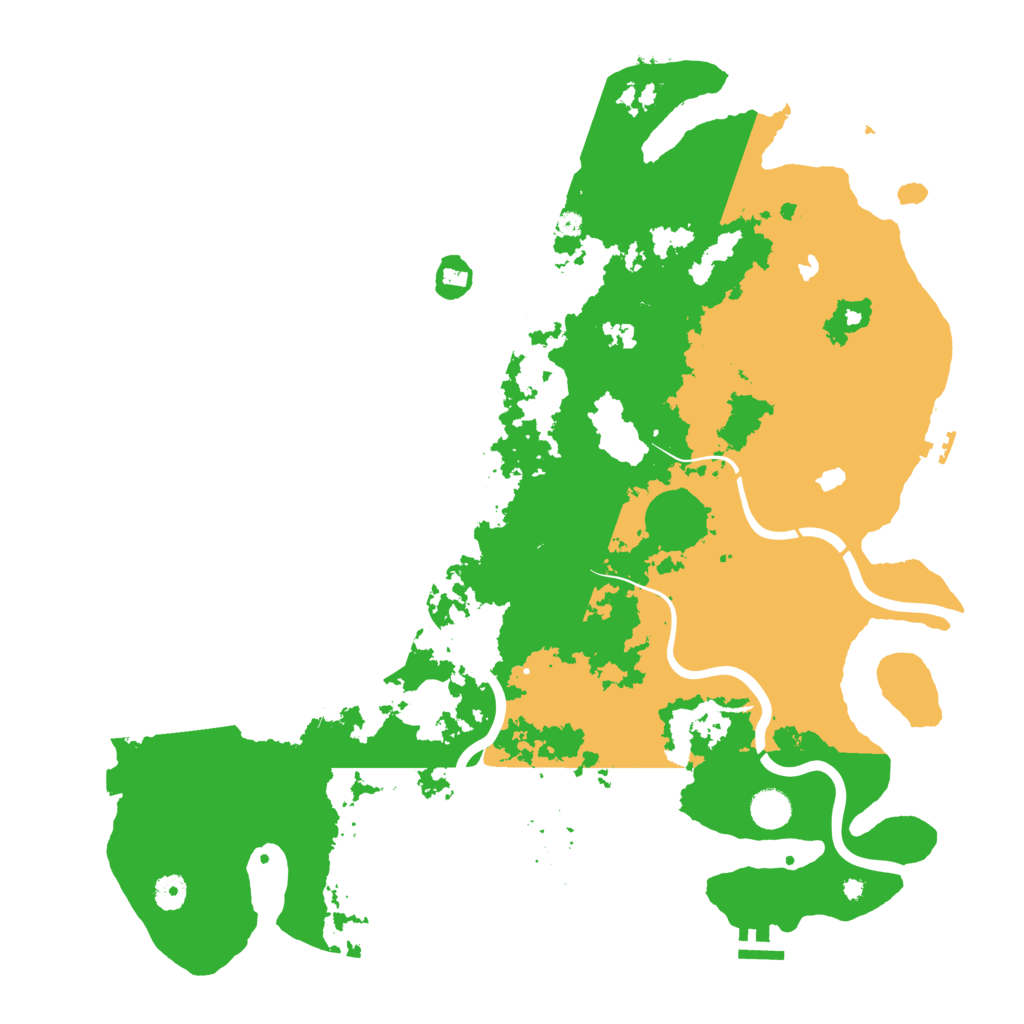 Biome Rust Map: Procedural Map, Size: 4500, Seed: 19121526