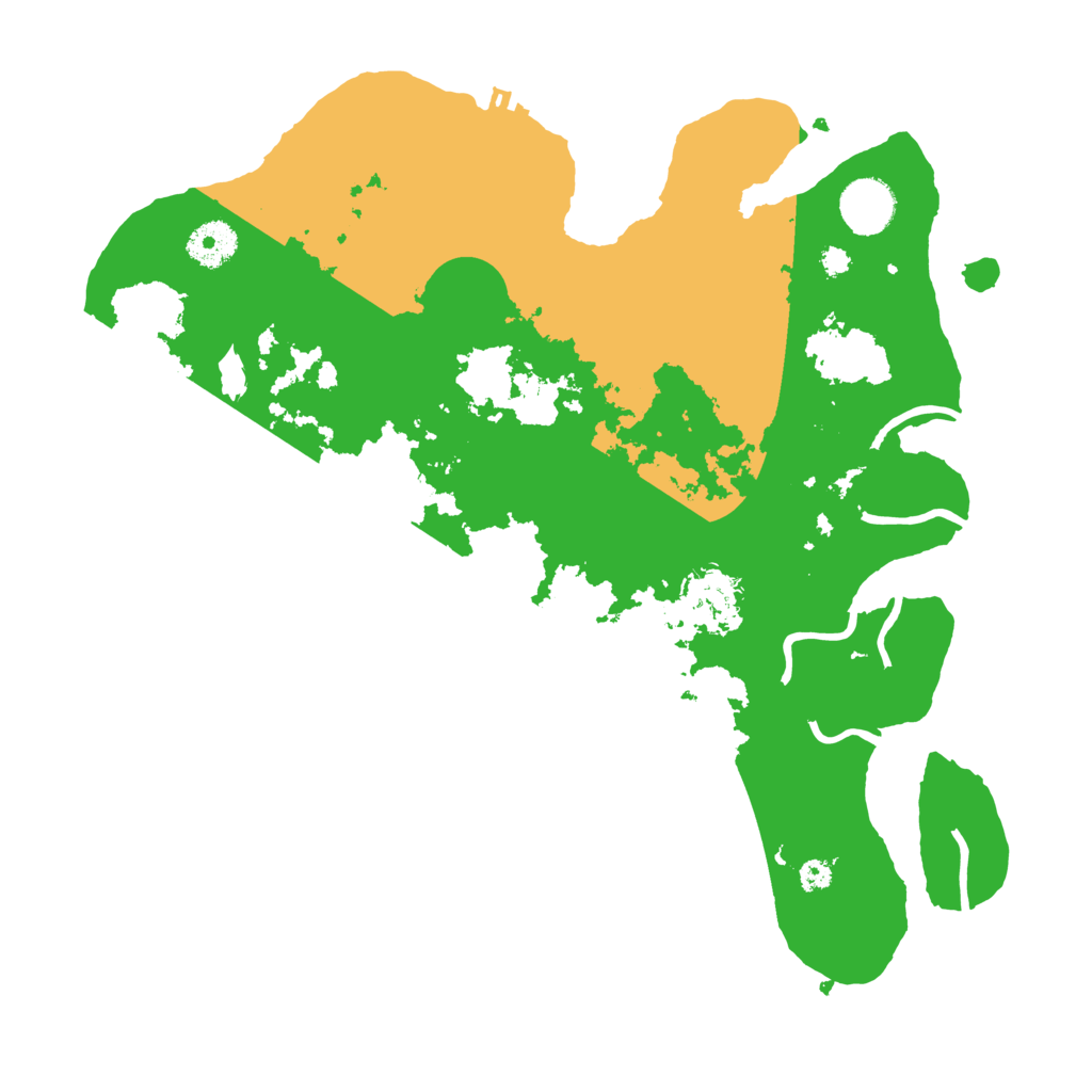 Biome Rust Map: Procedural Map, Size: 3500, Seed: 3063091