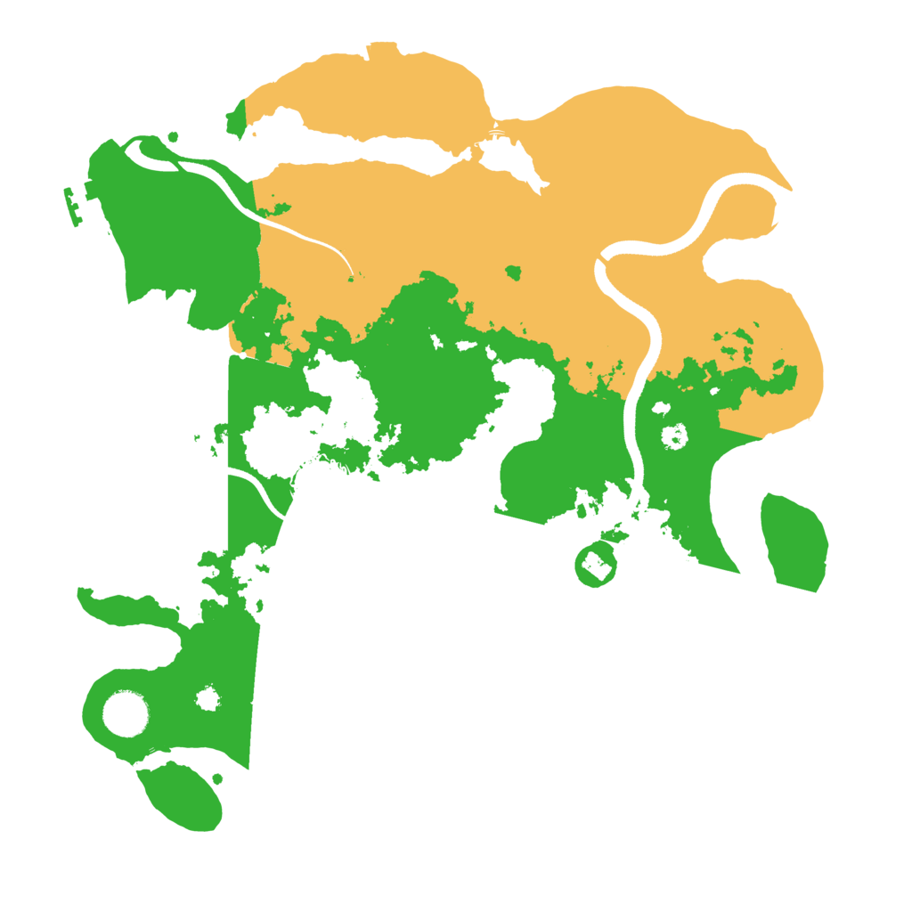 Biome Rust Map: Procedural Map, Size: 3500, Seed: 4433224