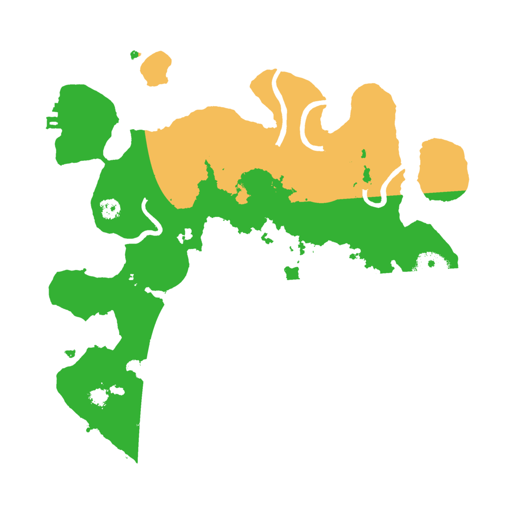 Biome Rust Map: Procedural Map, Size: 2600, Seed: 91874031