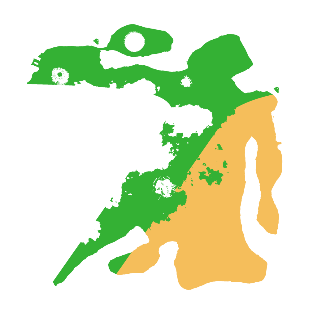 Biome Rust Map: Procedural Map, Size: 2800, Seed: 155151