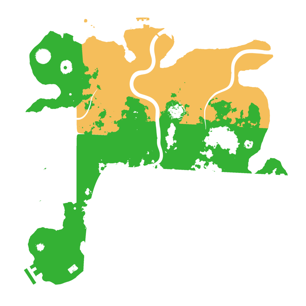 Biome Rust Map: Procedural Map, Size: 3550, Seed: 495255