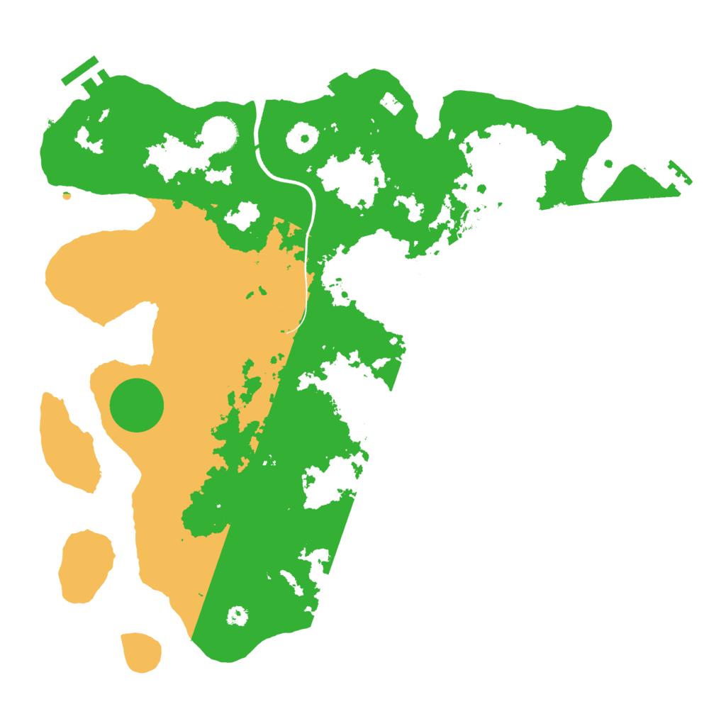 Biome Rust Map: Procedural Map, Size: 3550, Seed: 380433