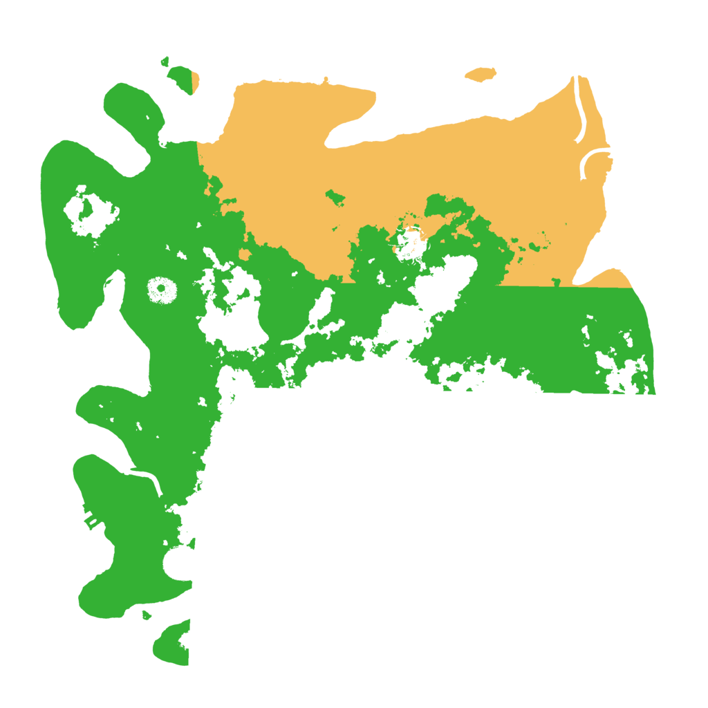 Biome Rust Map: Procedural Map, Size: 3700, Seed: 165687