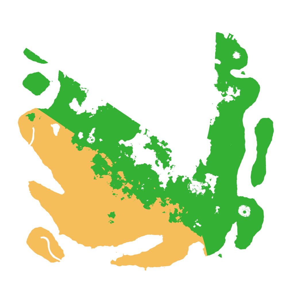 Biome Rust Map: Procedural Map, Size: 3700, Seed: 46576
