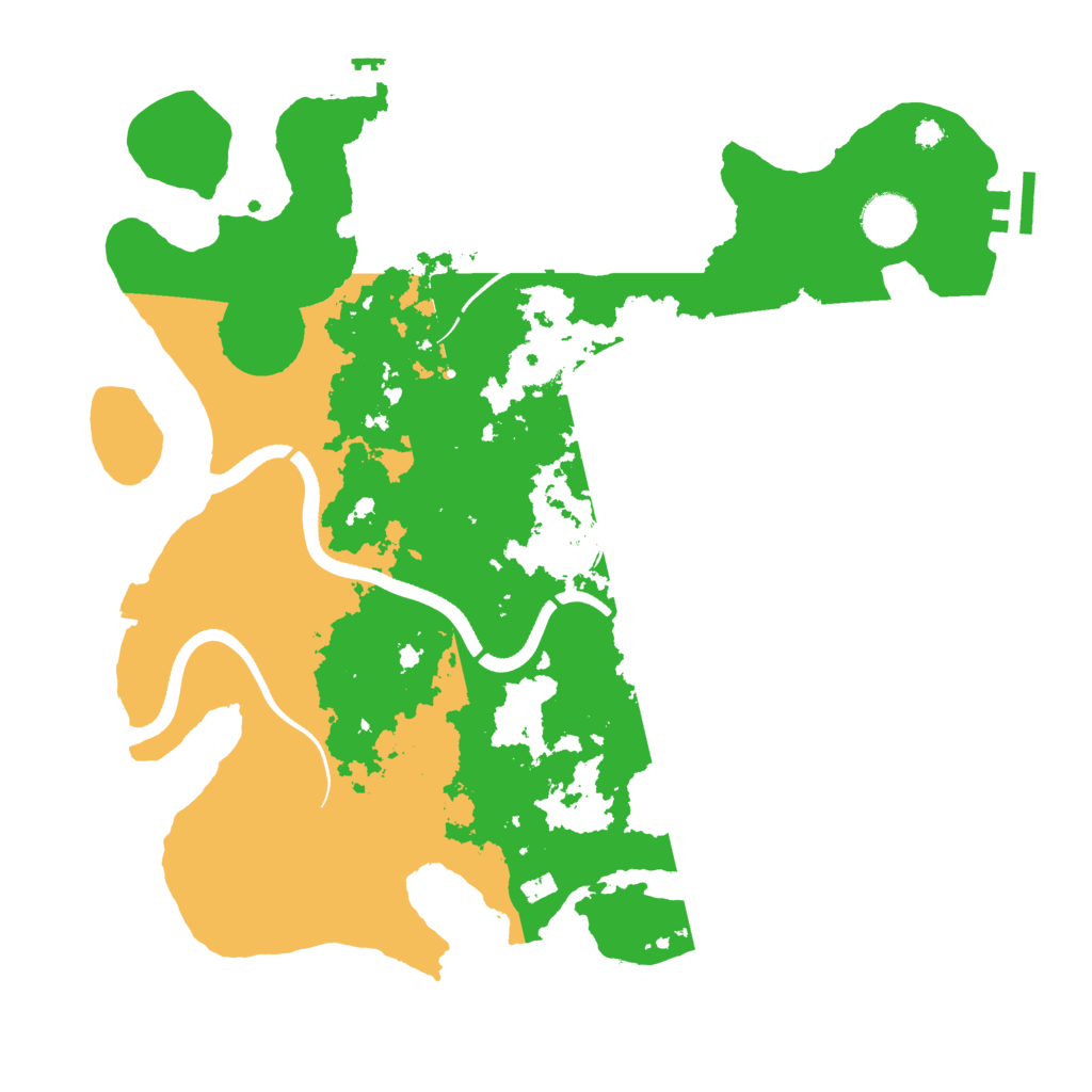 Biome Rust Map: Procedural Map, Size: 3550, Seed: 199469