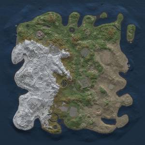 Thumbnail Rust Map: Procedural Map, Size: 3850, Seed: 331531794, 19 Monuments