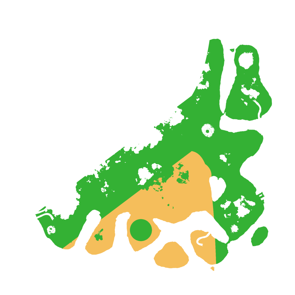 Biome Rust Map: Procedural Map, Size: 3550, Seed: 104158