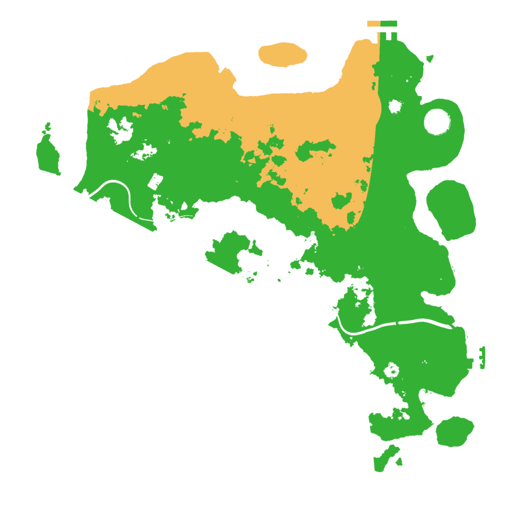 Biome Rust Map: Procedural Map, Size: 3500, Seed: 592384383