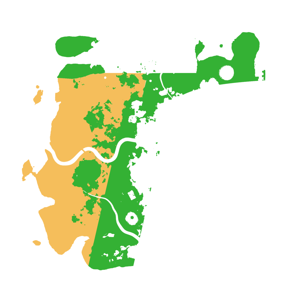 Biome Rust Map: Procedural Map, Size: 3550, Seed: 56364
