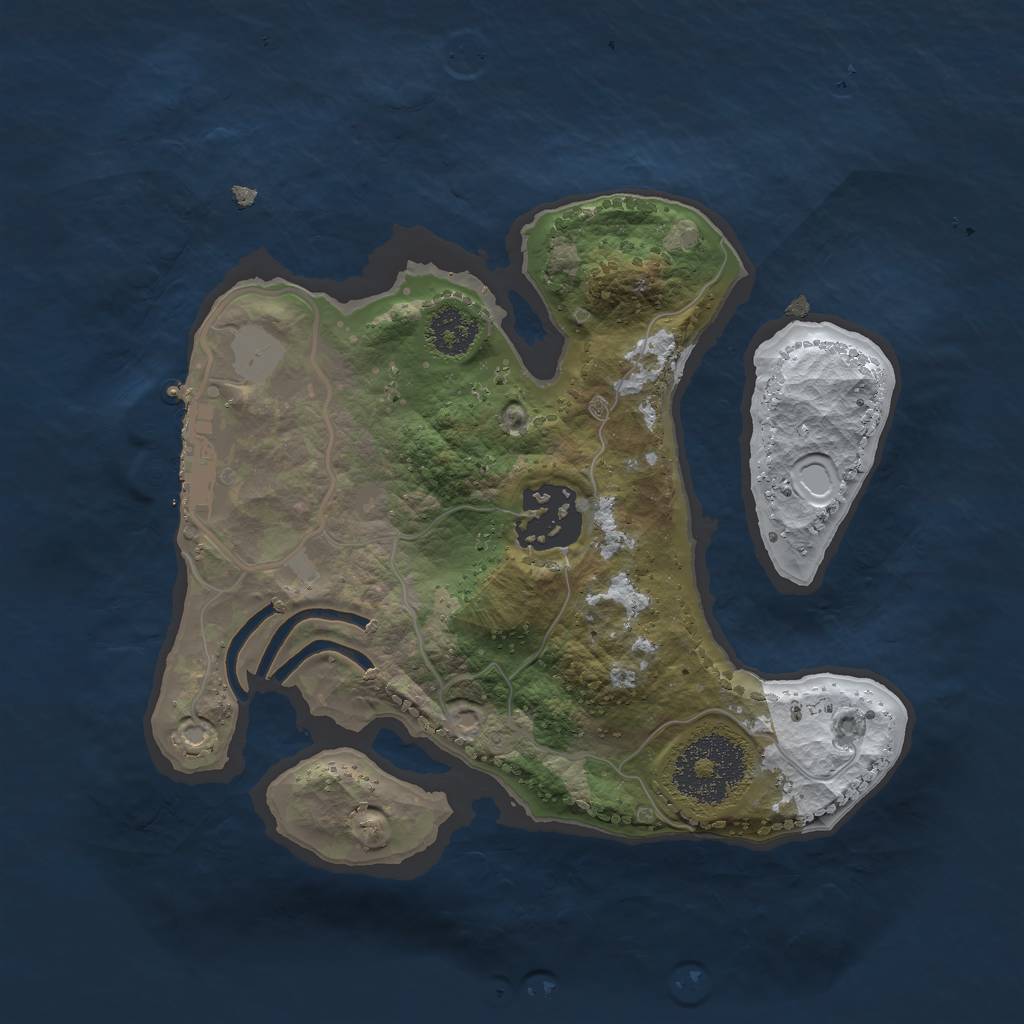 Rust Map: Procedural Map, Size: 2200, Seed: 22674186, 7 Monuments