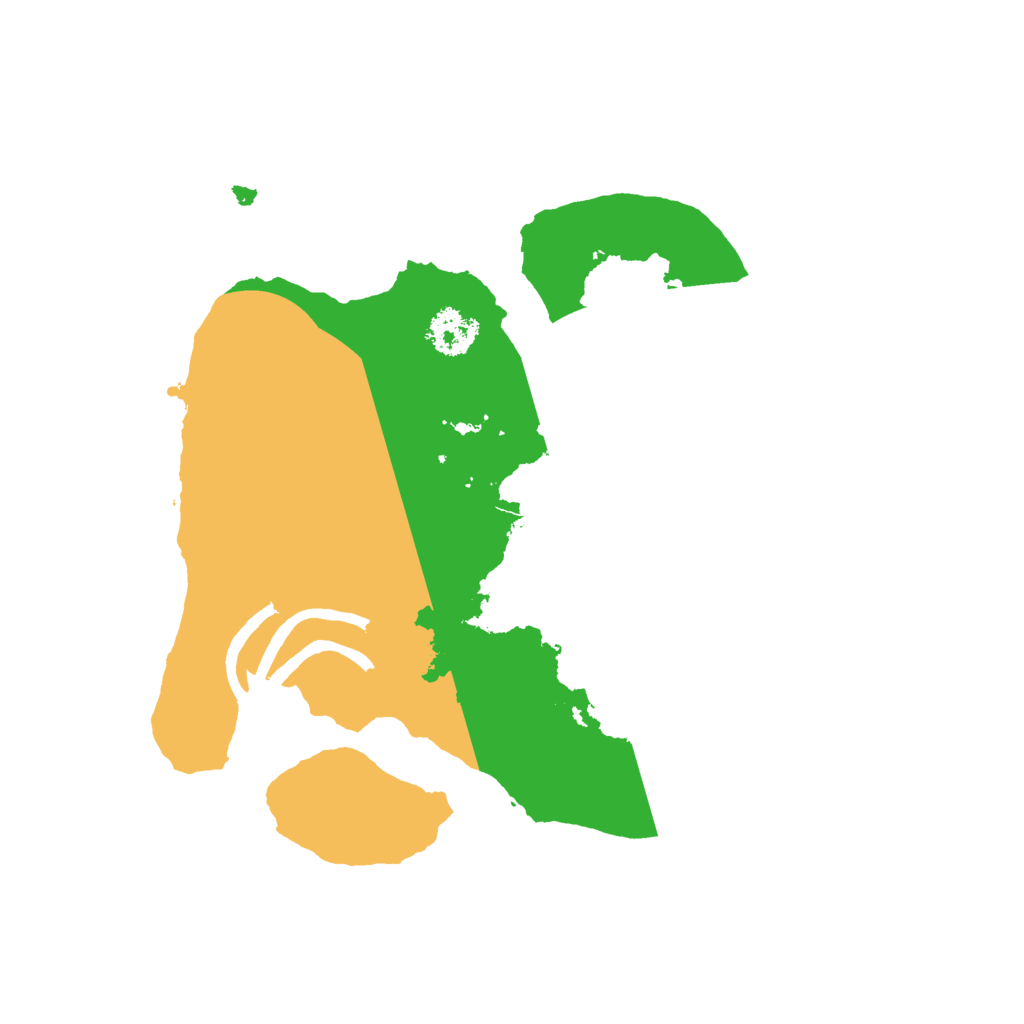 Biome Rust Map: Procedural Map, Size: 2200, Seed: 22674186