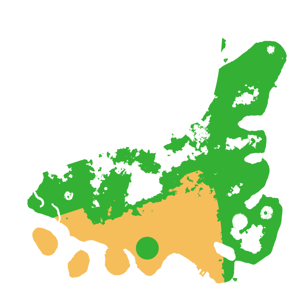 Biome Rust Map: Procedural Map, Size: 3550, Seed: 126844
