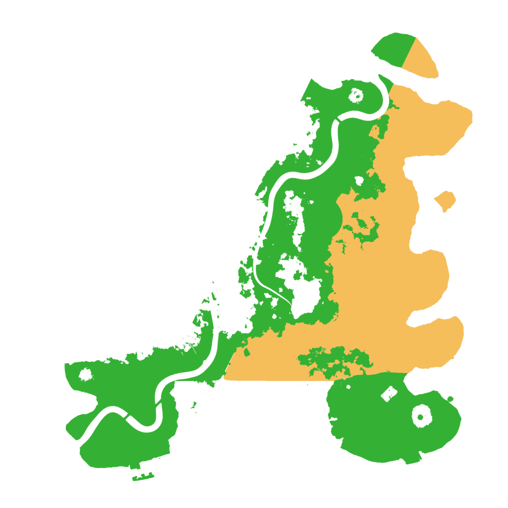 Biome Rust Map: Procedural Map, Size: 3550, Seed: 68770