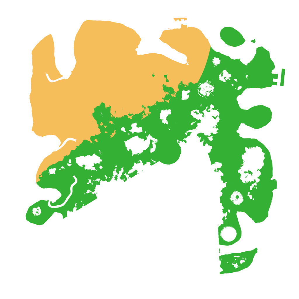 Biome Rust Map: Procedural Map, Size: 3500, Seed: 46799033