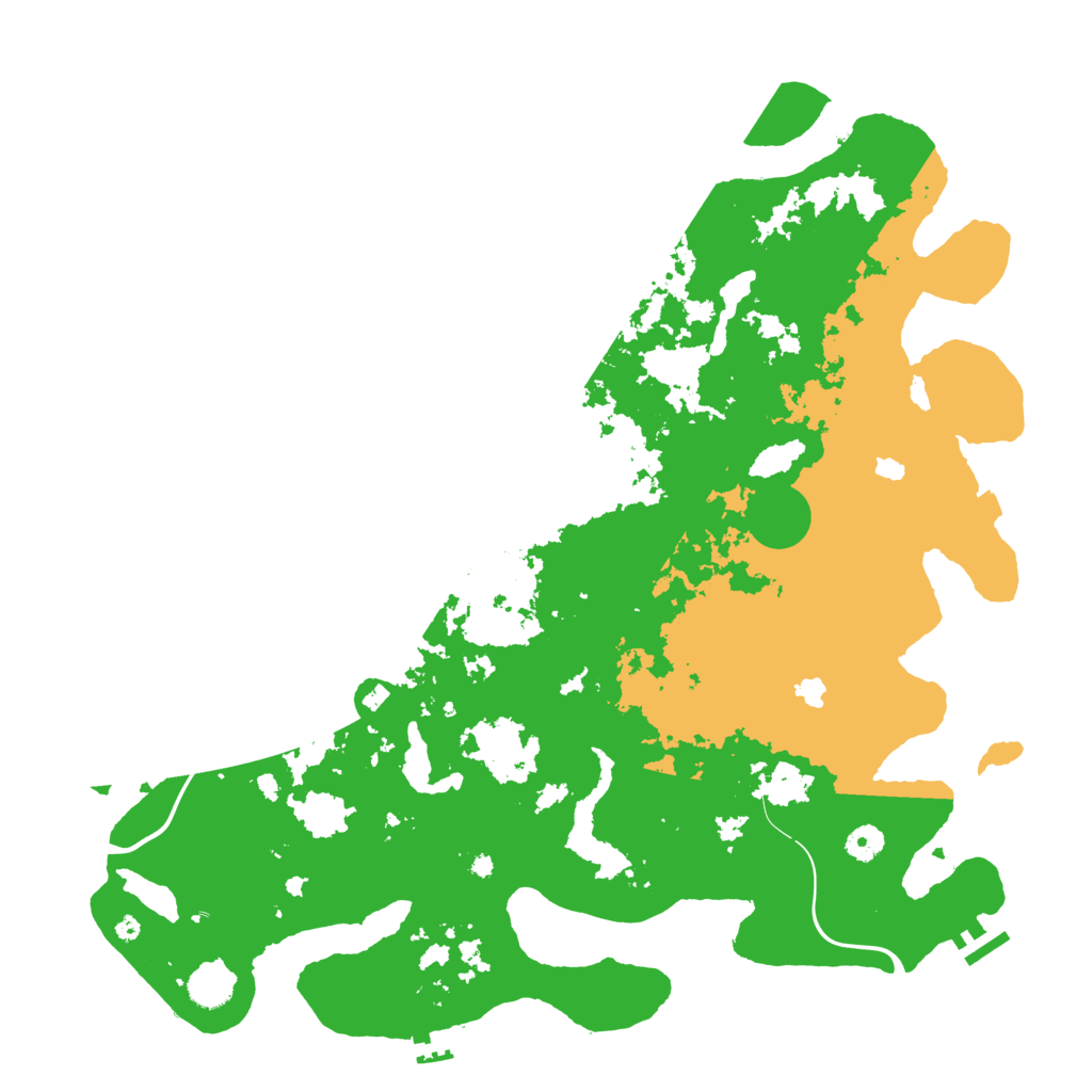Biome Rust Map: Procedural Map, Size: 4500, Seed: 60373631