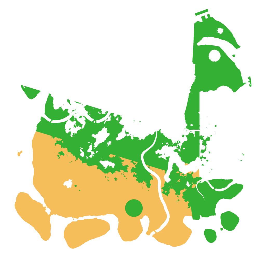 Biome Rust Map: Procedural Map, Size: 4000, Seed: 159498