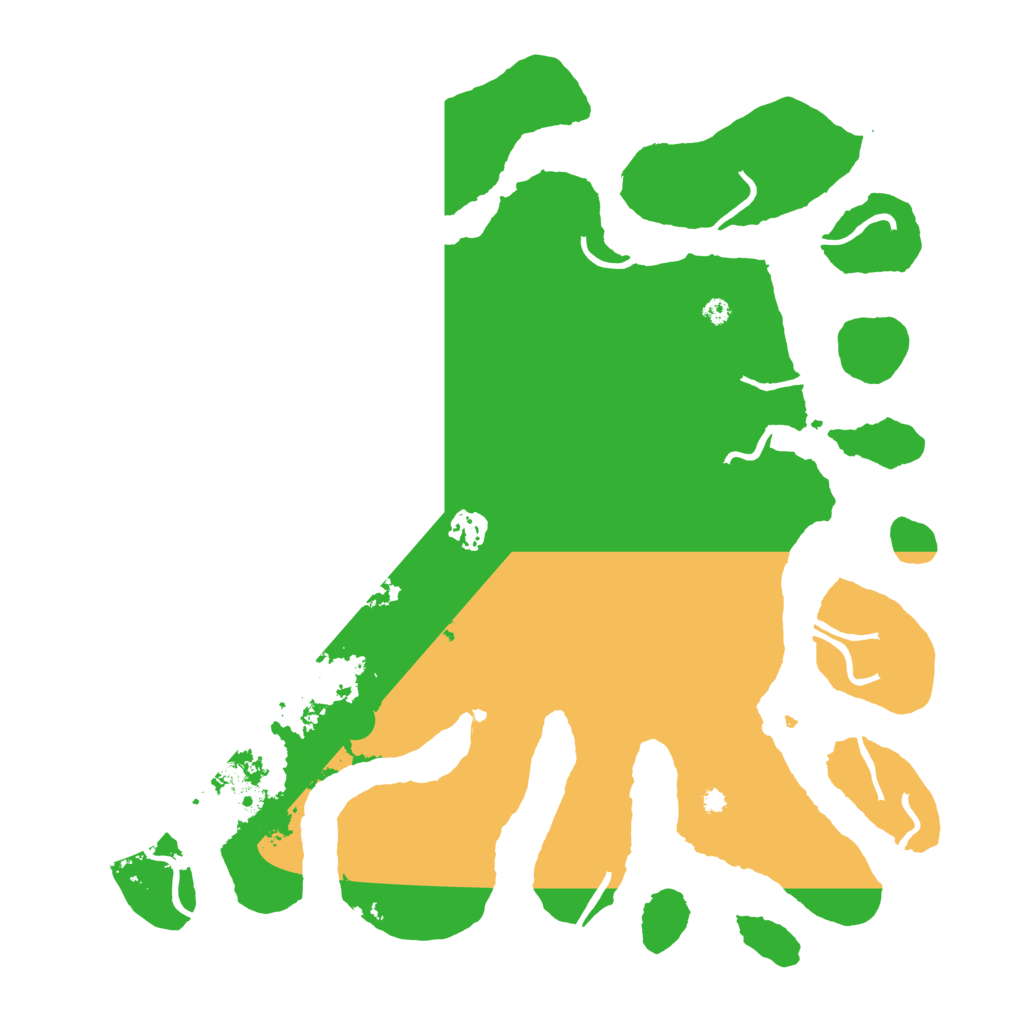 Biome Rust Map: Procedural Map, Size: 3950, Seed: 17191781