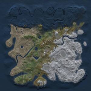 Thumbnail Rust Map: Procedural Map, Size: 4000, Seed: 78, 13 Monuments