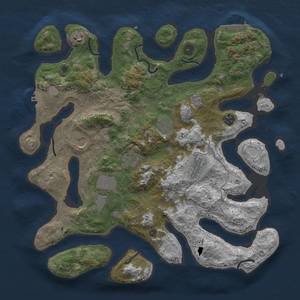 Thumbnail Rust Map: Procedural Map, Size: 4000, Seed: 78, 16 Monuments