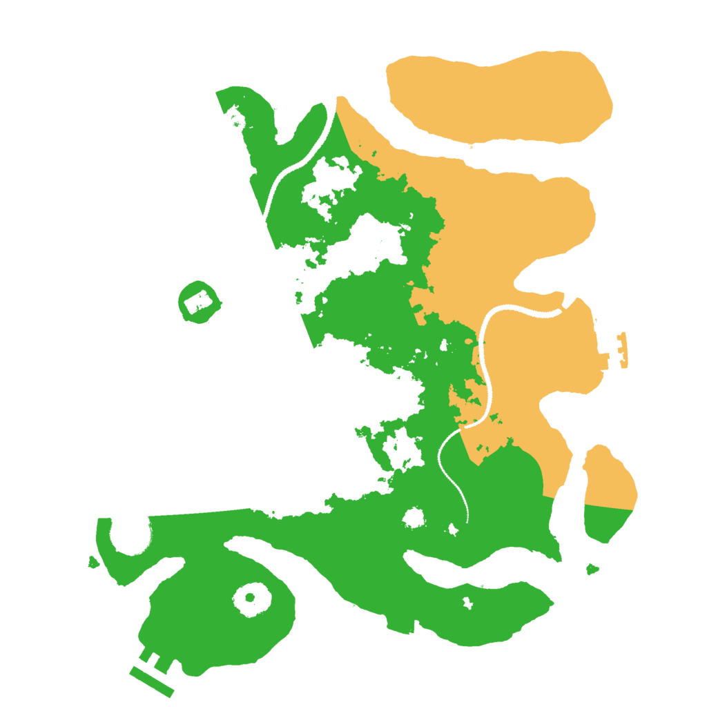 Biome Rust Map: Procedural Map, Size: 3000, Seed: 1290290423