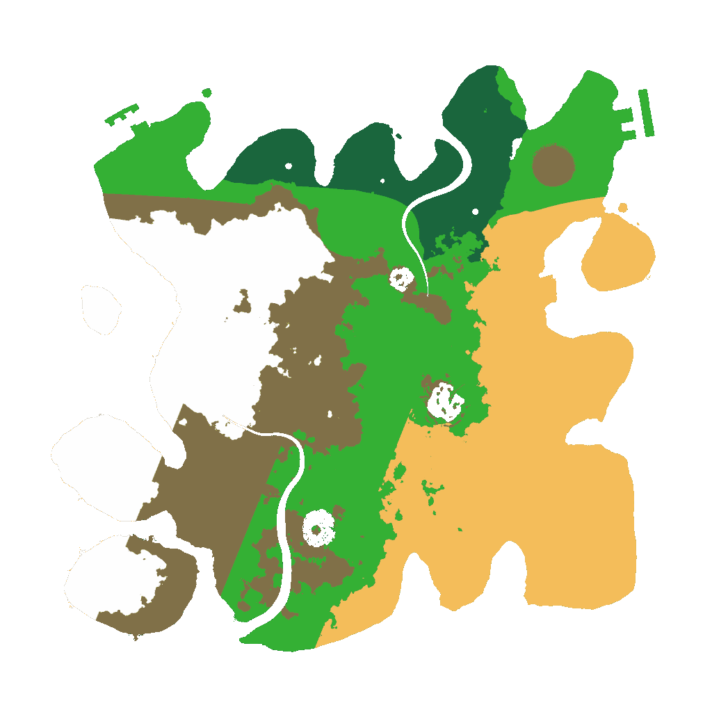 Biome Rust Map: Procedural Map, Size: 3000, Seed: 12345