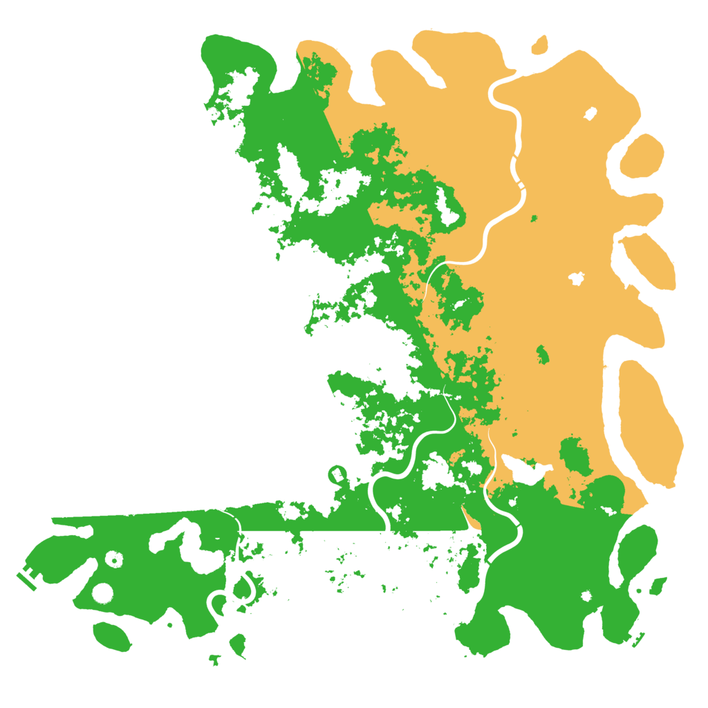 Biome Rust Map: Procedural Map, Size: 6000, Seed: 836429099