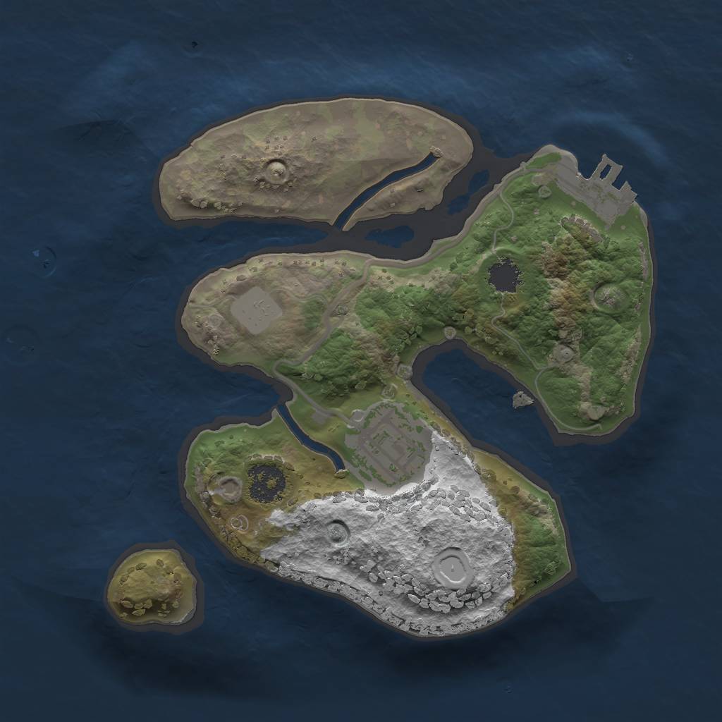 Rust Map: Procedural Map, Size: 1900, Seed: 730, 7 Monuments