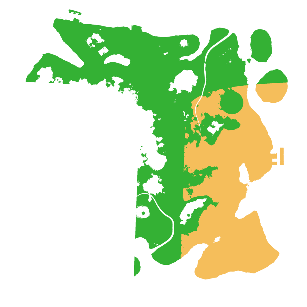 Biome Rust Map: Procedural Map, Size: 3550, Seed: 934590