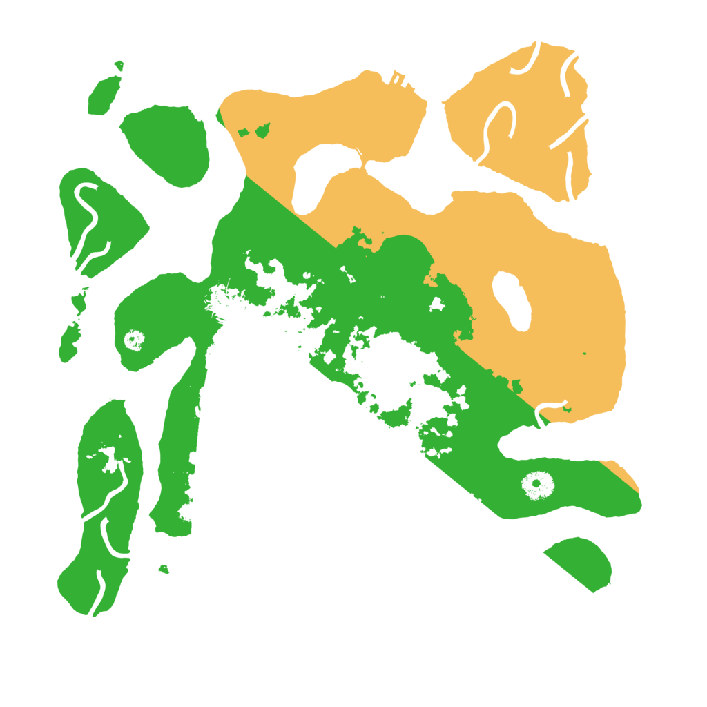 Biome Rust Map: Procedural Map, Size: 3550, Seed: 637483