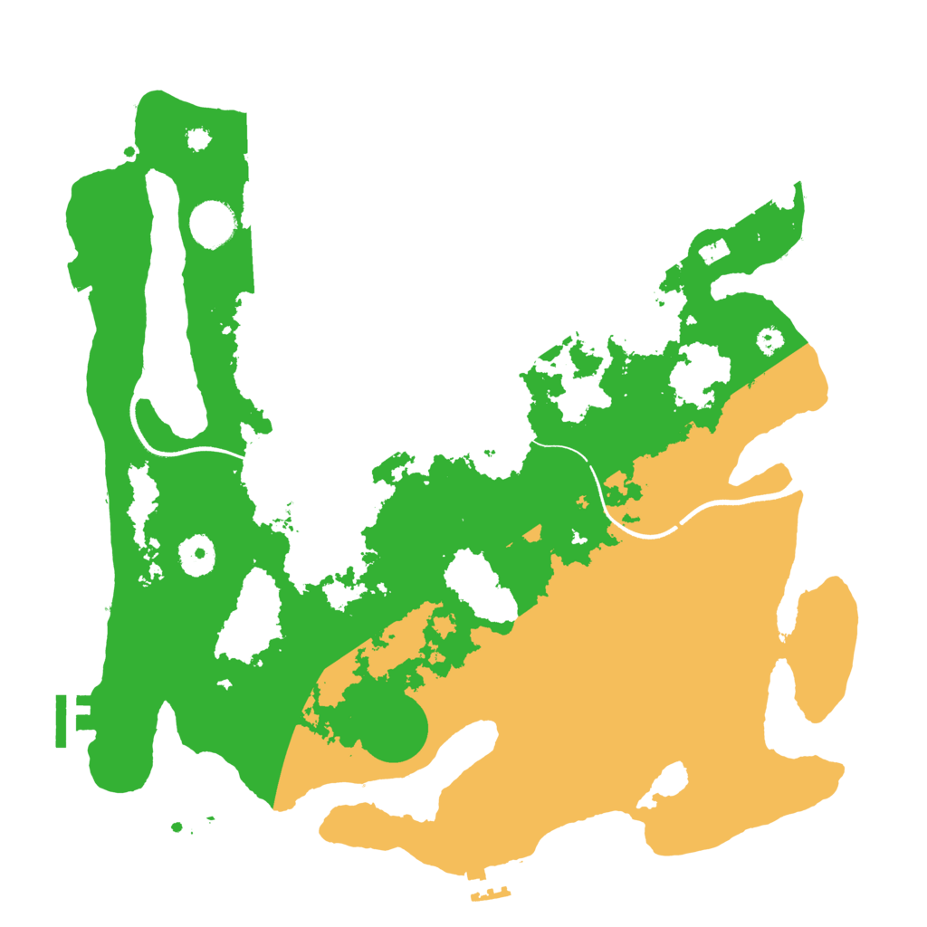 Biome Rust Map: Procedural Map, Size: 3550, Seed: 508085