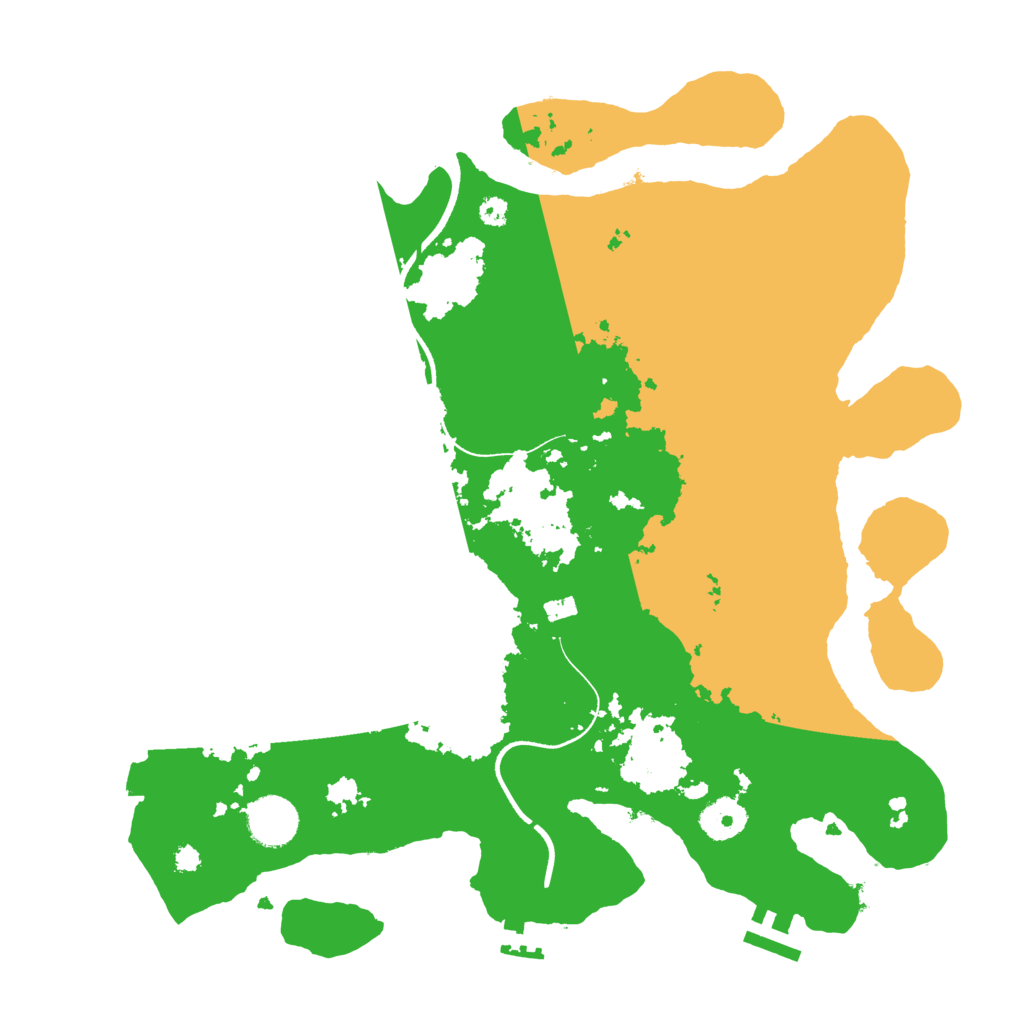 Biome Rust Map: Procedural Map, Size: 3550, Seed: 268102