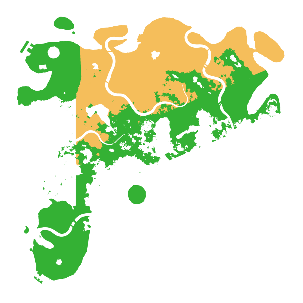 Biome Rust Map: Procedural Map, Size: 4500, Seed: 15151515