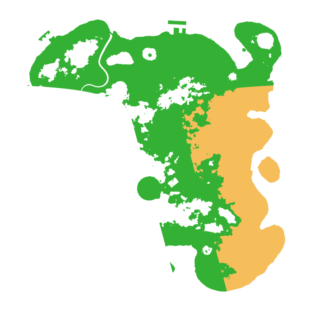 Biome Rust Map: Procedural Map, Size: 3500, Seed: 1423539210